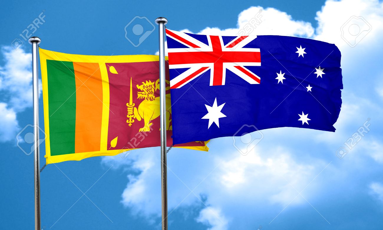 Australian citizens flag for Sri Lanka